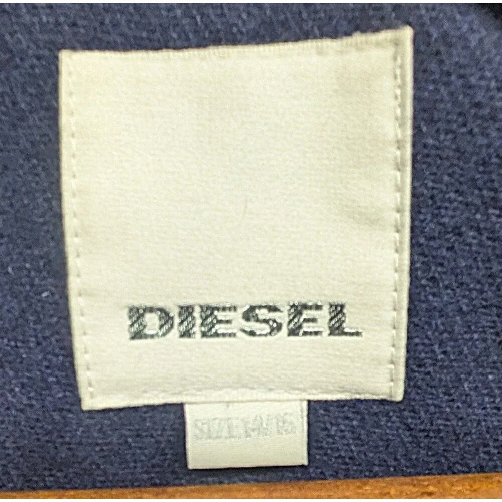 Diesel Peacoat Navy Jacket Wool Blend   Boys 14/16 Women's XS